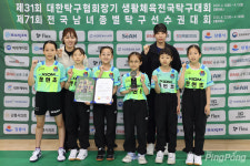 [포토] #세아탁구아카데미 우승! #71회_종별탁구선수권_여초부_단체전_입상팀들