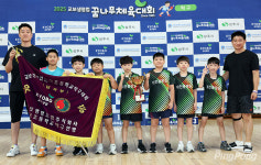 [포토] #대전동문초_우승 #교보컵_꿈나무탁구대회 #남자단체전_입상팀들