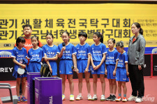 [포토] #세아탁구아카데미_우승, #58회_문체부_학생종별탁구 #여자초등부_단체전_입상팀들
