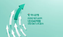 외화환산손실·특별퇴직비용 등에도 하나은행, 1분기 순익 1.1조 '방어 성공'