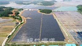 서부발전, 폐 양식장 부지 태양광 설비로 탈바꿈