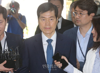 법정으로 향하는 김태한 삼성바이오로직스 대표[포토]