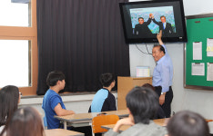 일일통일교사로 나선 장휘국 광주교육감