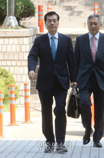 법원 출석하는 김태한 삼성바이오 대표이사[포토]