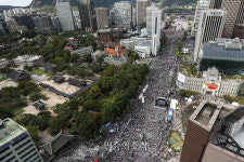 세종대로에 모인 보수단체[포토]