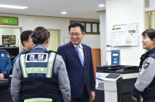 박남춘 인천시장, 경찰관 격려·소통 위한 현장방문
