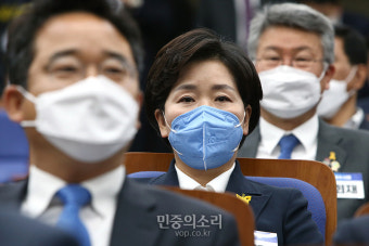 원내대표 후보 토론회 참석한 양향자[포토]