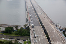 전두환 응징 차량행렬 마포대교 건너[포토]