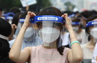 전공의들 집단행동 코로나19 예방하며[포토]