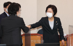 국감 출석하는 추미애[포토]