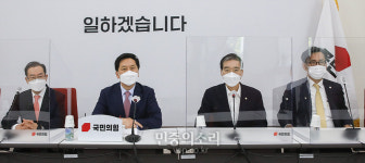 접견하는 김기현 원내대표와 이종엽 대한변협회장[포토]