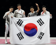 펜싱 남자 사브르 단체전 올림픽 2연패 이탈리아 압도