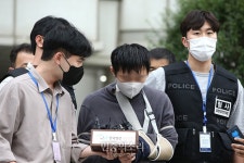 신당역 여자화장실 살인 전모씨 구속영장 심사 마치고 나와