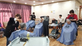 한울본부 헤어스케치봉사단, 설맞이 이·미용 봉사