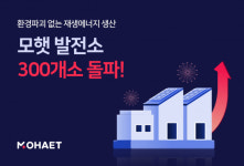 환경파괴 없이 재생에너지 생산하는 모햇 발전소 300개 돌파
