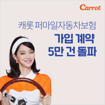 캐롯손보, 퍼마일자동차보험 계약 5만건 돌파…신민아 효과 '듬뿍'