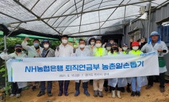NH농협은행 퇴직연금부, 농가 일손돕기 실시