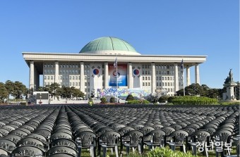 [포토] 20대 대통령 취임식 하루 앞둔 국회의사당