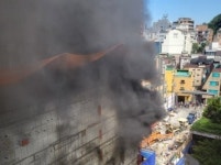 강남 도곡동 건물 화재...200여명 대피