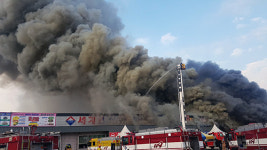 인천 미추홀구 식자재마트에서 큰 불