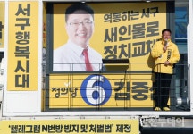 인천 서구갑, 경인고속도로 일반화 공약 대립