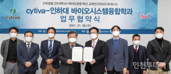 인하대-싸이티바, 바이오 인재 양성 손맞잡아
