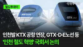 [철도투데이] 인천발 KTX 공항 연장 GTX-D·E노선 등 인천 철도 혁명 국회서 논의