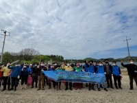 서천군 한산면, 축동저수지 대대적 청소로 묵은 쓰레기 일소