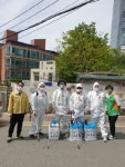부산 북구 금곡동 자율방재단, 관내 취약지 방역 실시