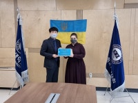 한양대학교 경영전문대학원…우크라이나 졸업생에 위로금 전달