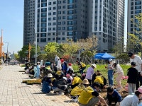 거북섬동, 지역주민·학생과 함께 꽃 심기 행사 개최