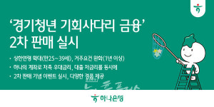 하나銀, 경기청년 통장으로 사다리 넓혀...2차 판매 개시