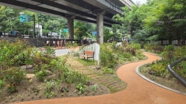 서울 고가 하부 유휴공간 그린아트길로 재탄생…27억 투입해 녹색 쉼터 조성