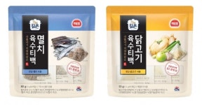 사조대림, 해표 멸치육수, 닭고기육수 티백 조미료 2종 출시