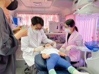롯데제과 닥터자일리톨버스, 용인 보바스 어린이의원 방문