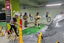 에스알, 동탄역 전기충전소 전기차 화재 대응 훈련 실시