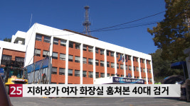 지하상가 여자화장실 몰래 훔쳐본 40대 검거