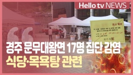 경주 문무대왕면 17명 집단 감염…식당·목욕탕 관련