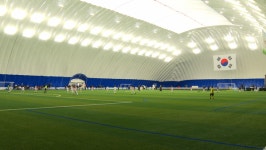 경주에 국내 최초 스마트 에어돔 축구장 들어서