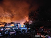 강원 평창군 미탄면 율치리 산불 발생, 진화중