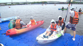 비 와도 좋아 체험 살린 김포 아라마린 축제 인기