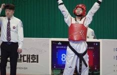 수성구청 여자태권도선수단 강명진 선수…금메달 획득, 국가대표 도전