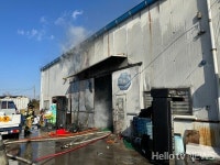 부산 강서구 게임기 창고 불...재산 피해 발생