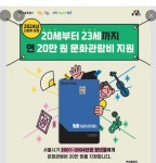 서울시,  20~23세 20만 원 문화이용권 지급