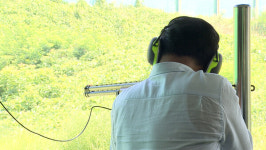 사격선수처럼…창원국제사격장 올림픽에 인기