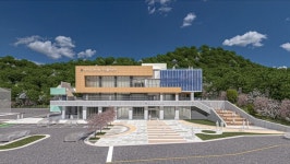 고성군, 송지호 꿈나눔 주민활력센터 착공…내년 말 준공 목표