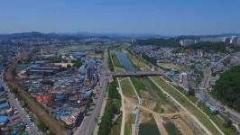 원주천 학성지구 하천재해 예방사업 착공