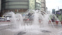 중구, 광복로 시민 휴식 공간 분수 광장 준공