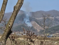 전북 순창 야산서 불…진화 중