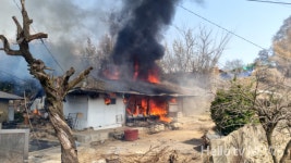 정읍 경찰관들, 탄력 순찰 중 화재 목격…인명피해 막아
